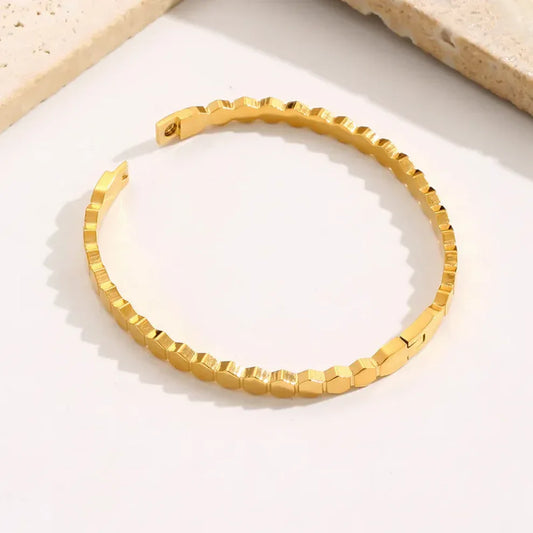 Yellow gold Women's Hive Bracelet Love Nest Ring