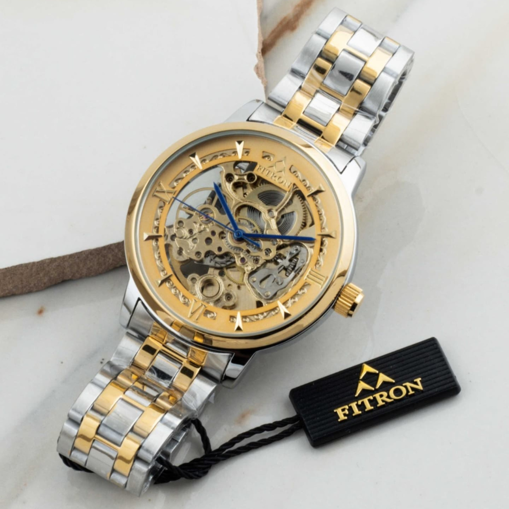 Men Skeleton Automatic Water Resistance Watch