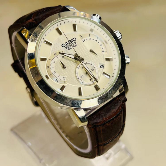 The Half Chronograph Watch - White