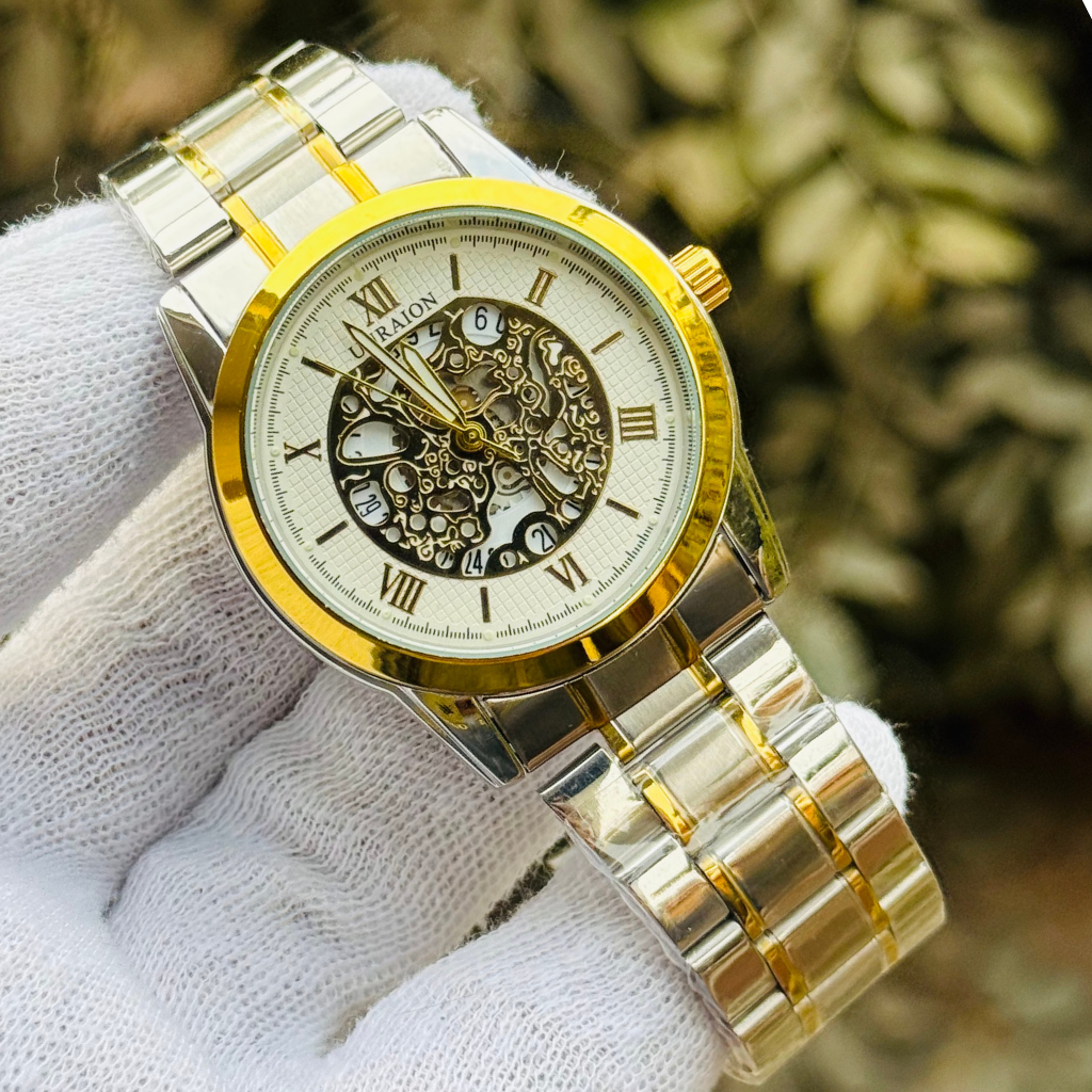 Skeleton Dial Date Luminous Pointer