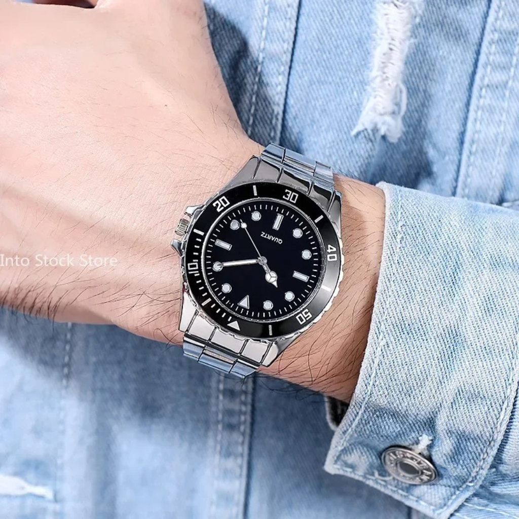 Premium Quality Stainless Steel Bezel Movement Watch