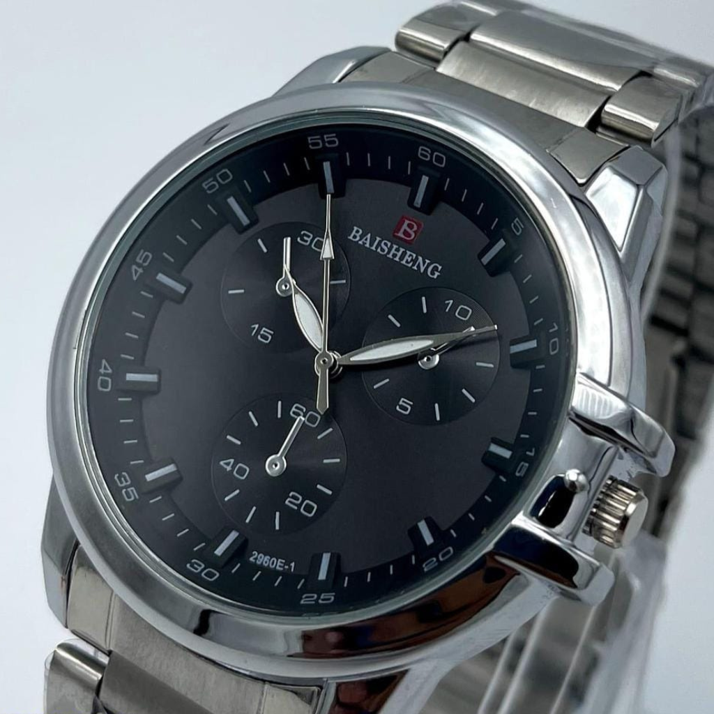 Luxury Men's Fashion Quartz Movement Stainless Steel Watch